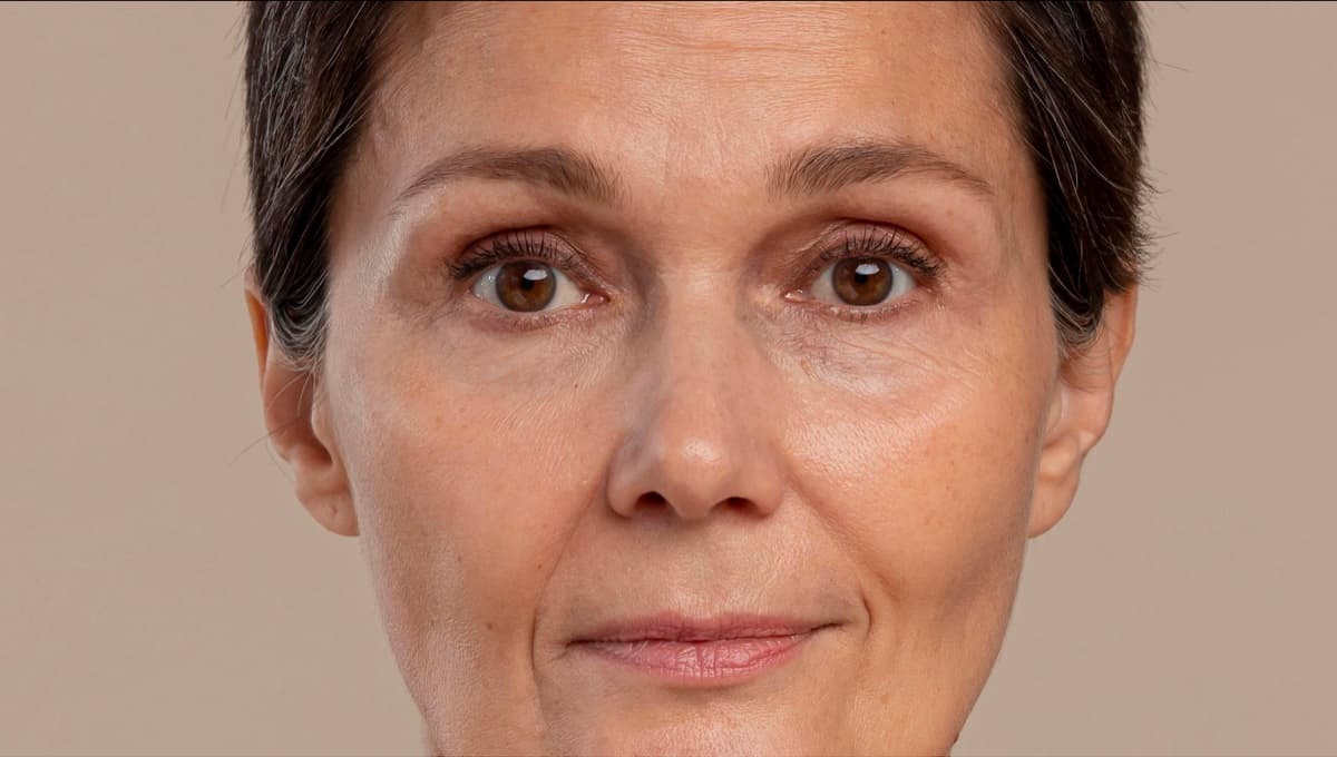 Peau avant photobiomodulation 660+830 nm — ridules visibles